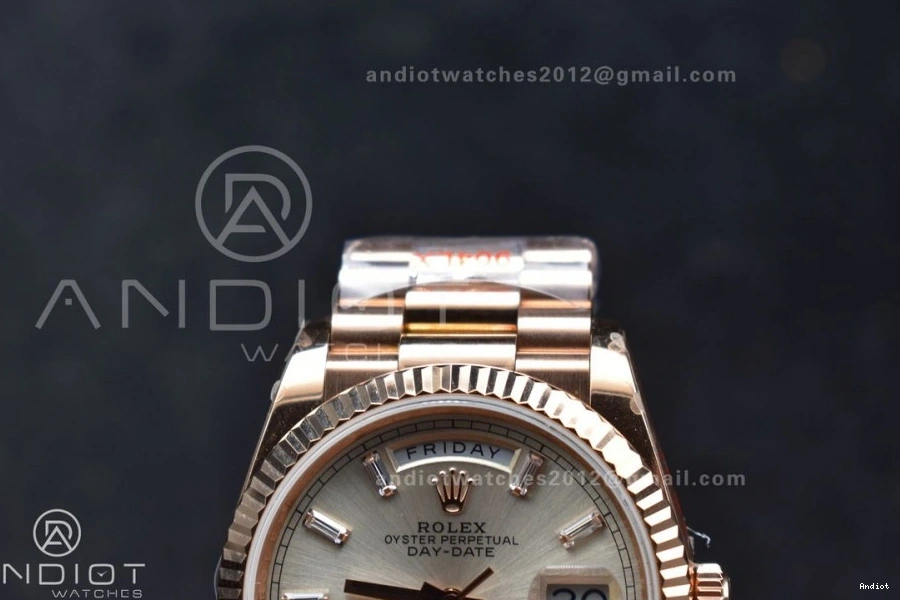 vr3255 904L Edition Silver Steel Weight) Best Bracelet (Gain Dial 36 with on RG President QF DayDate Diamond Stick V5 0219